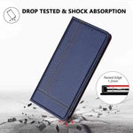 Custodia per telefono in ecopelle vegana antigraffio con design a cuciture., For Galaxy A17 5G/4G, For Galaxy A07 5G/4G, For Galaxy A06 5G/4G