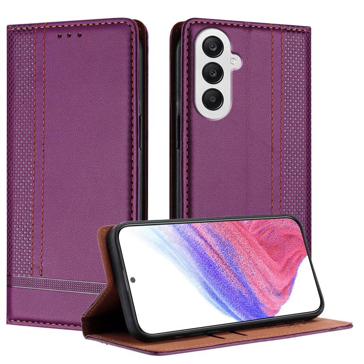 Custodia per telefono in ecopelle vegana antigraffio con design a cuciture., For Galaxy A25 5G, For Galaxy A24 4G, For Galaxy A34 5G