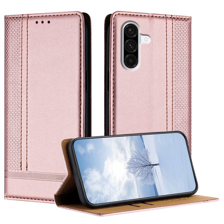 Custodia per telefono in ecopelle vegana antigraffio con design a cuciture., For Galaxy A57 5G, For Galaxy A37 5G, For Galaxy A27 5G
