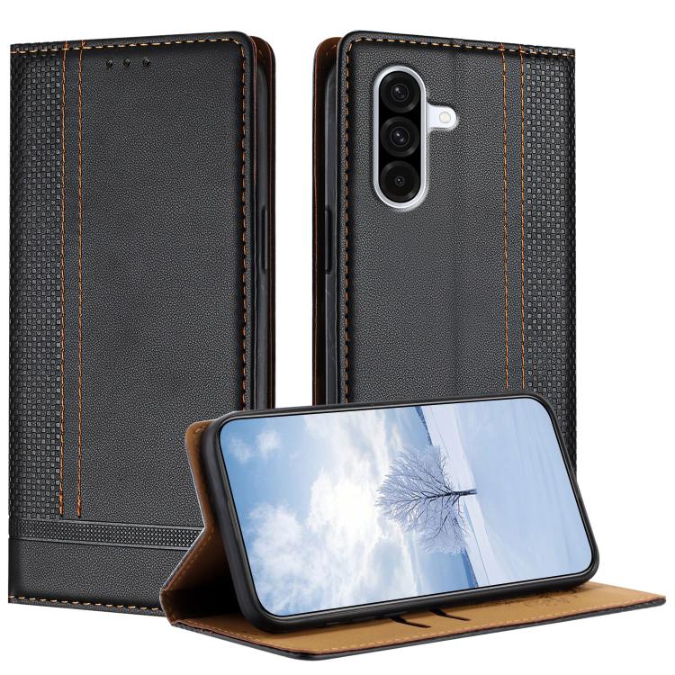 Custodia per telefono in ecopelle vegana antigraffio con design a cuciture., For Galaxy A57 5G, For Galaxy A37 5G, For Galaxy A27 5G