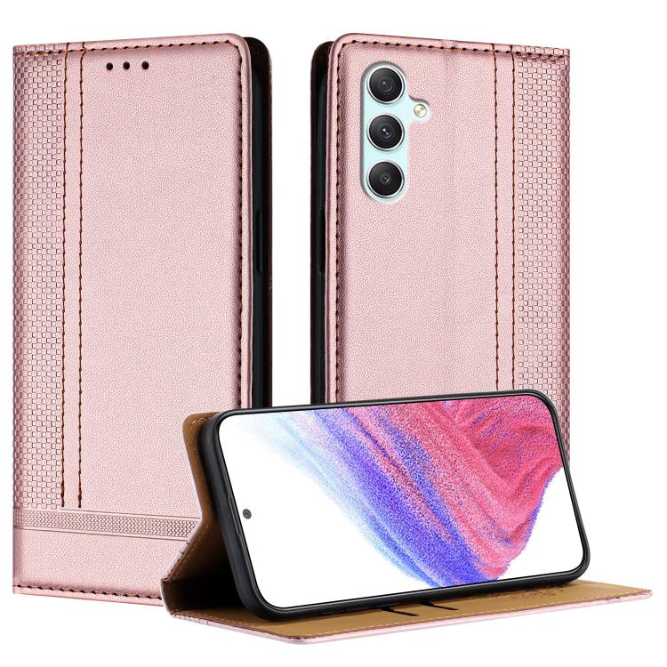 Custodia per telefono in ecopelle vegana antigraffio con design a cuciture., For Galaxy A25 5G, For Galaxy A24 4G, For Galaxy A34 5G