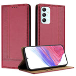 Custodia per telefono in ecopelle vegana antigraffio con design a cuciture., For Galaxy A35 5G, For Galaxy A05, For Galaxy A05s
