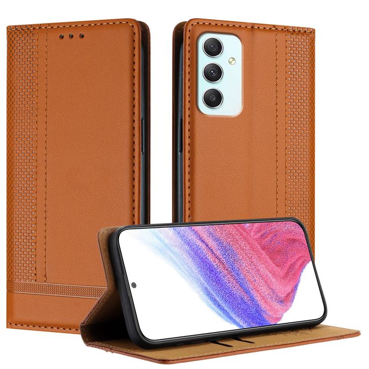 Custodia per telefono in ecopelle vegana antigraffio con design a cuciture., For Galaxy A35 5G, For Galaxy A05, For Galaxy A05s