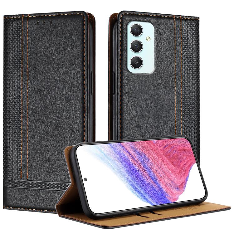 Custodia per telefono in ecopelle vegana antigraffio con design a cuciture., For Galaxy A35 5G, For Galaxy A05, For Galaxy A05s