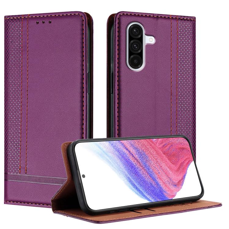 Custodia per telefono in ecopelle vegana antigraffio con design a cuciture., For Galaxy A56 5G, For Galaxy A26 5G, For Galaxy A36 5G