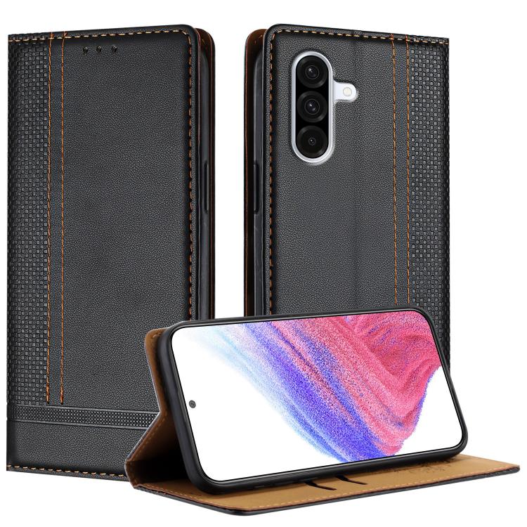 Custodia per telefono in ecopelle vegana antigraffio con design a cuciture., For Galaxy A56 5G, For Galaxy A26 5G, For Galaxy A36 5G