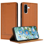 Custodia per telefono in ecopelle vegana antigraffio con design a cuciture., For Galaxy A57 5G, For Galaxy A37 5G, For Galaxy A27 5G