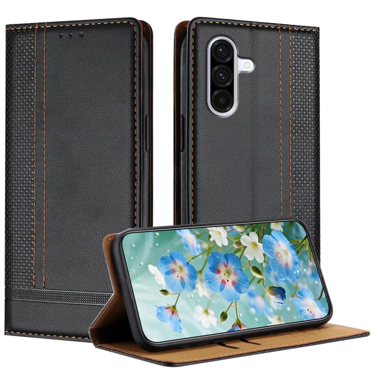 Custodia per telefono in ecopelle vegana antigraffio con design a cuciture., For Galaxy A57 5G, For Galaxy A37 5G, For Galaxy A27 5G