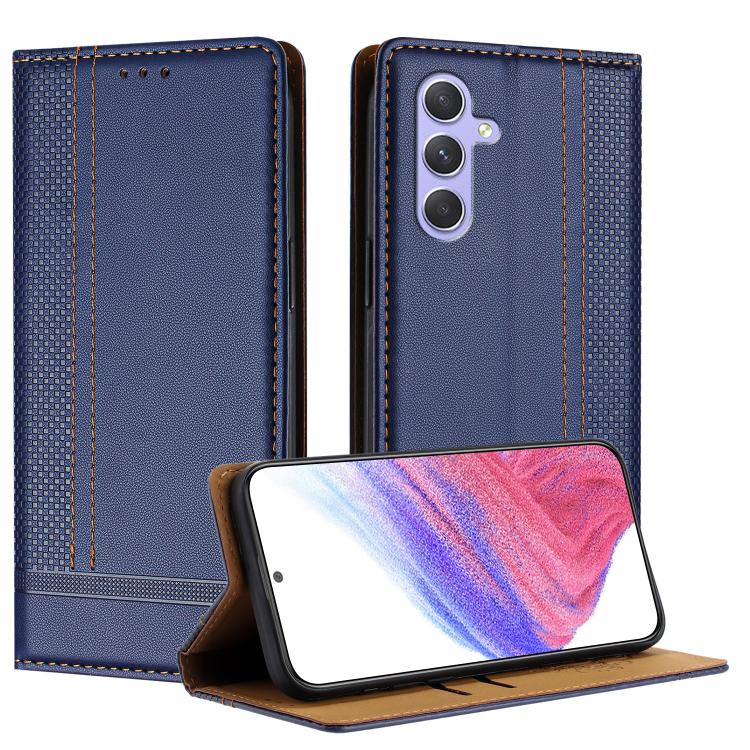 Custodia per telefono in ecopelle vegana antigraffio con design a cuciture., For Galaxy A16 5G/4G, For Galaxy A15 5G/4G, For Galaxy A55 5G