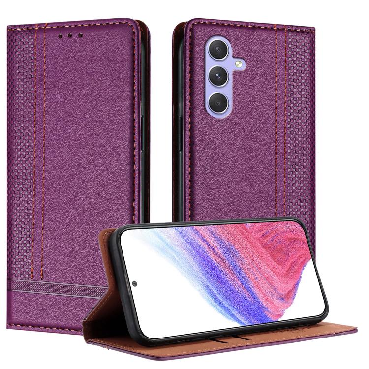 Custodia per telefono in ecopelle vegana antigraffio con design a cuciture., For Galaxy A16 5G/4G, For Galaxy A15 5G/4G, For Galaxy A55 5G