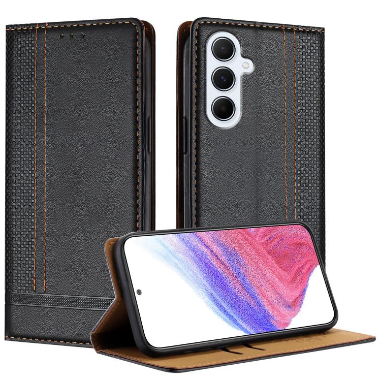 Custodia per telefono in ecopelle vegana antigraffio con design a cuciture., For Galaxy A56 5G, For Galaxy A26 5G, For Galaxy A36 5G