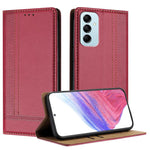 Custodia per telefono in ecopelle vegana antigraffio con design a cuciture., For Galaxy M14
