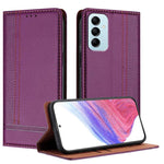 Custodia per telefono in ecopelle vegana antigraffio con design a cuciture., For Galaxy M14