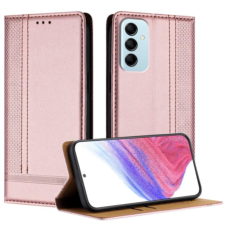 Custodia per telefono in ecopelle vegana antigraffio con design a cuciture., For Galaxy M14