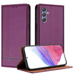 Custodia per telefono in ecopelle vegana antigraffio con design a cuciture., For Galaxy Xcover7, For Galaxy M34 5G, For Galaxy M54