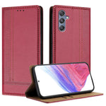 Custodia per telefono in ecopelle vegana antigraffio con design a cuciture., For Galaxy M36 5G, For Galaxy M56 5G, For Galaxy M35
