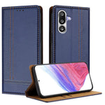 Custodia per telefono in ecopelle vegana antigraffio con design a cuciture., For Galaxy M36 5G, For Galaxy M56 5G, For Galaxy M35