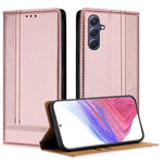 Custodia per telefono in ecopelle vegana antigraffio con design a cuciture., For Galaxy Xcover7, For Galaxy M34 5G, For Galaxy M54