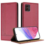 Custodia per telefono in ecopelle vegana antigraffio con design a cuciture., For Galaxy Xcover7 Pro, For Galaxy M55, For Galaxy M15