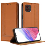 Custodia per telefono in ecopelle vegana antigraffio con design a cuciture., For Galaxy Xcover7 Pro, For Galaxy M55, For Galaxy M15