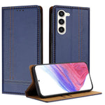 Custodia per telefono in ecopelle vegana antigraffio con design a cuciture., For Galaxy S23+ 5G, For Galaxy S23 5G