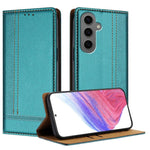 Custodia per telefono in ecopelle vegana antigraffio con design a cuciture., For Galaxy S24 FE 5G, For Galaxy S24 Ultra 5G, For Galaxy S24+ 5G