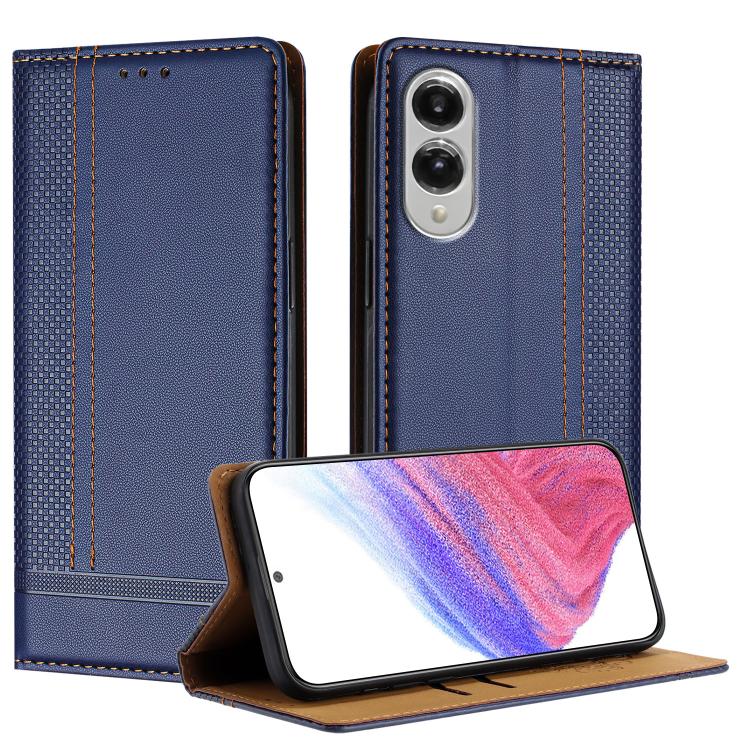 Custodia per telefono in ecopelle vegana antigraffio con design a cuciture., For Galaxy S26 5G, For Galaxy S25 FE 5G, For Galaxy S25 Edge 5G