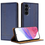 Custodia per telefono in ecopelle vegana antigraffio con design a cuciture., For Galaxy S26 5G, For Galaxy S25 FE 5G, For Galaxy S25 Edge 5G