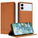 Custodia per telefono in ecopelle vegana antigraffio con design a cuciture., For Galaxy S26 FE 5G, For Galaxy S26 Edge 5G, For Galaxy S26 Ultra 5G