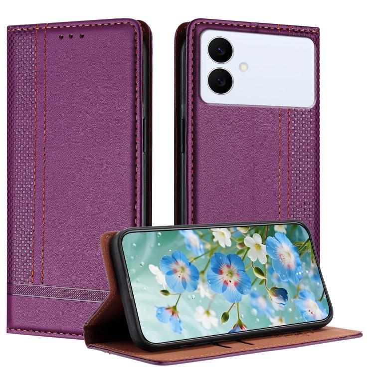 Custodia per telefono in ecopelle vegana antigraffio con design a cuciture., For Galaxy S26 FE 5G, For Galaxy S26 Edge 5G, For Galaxy S26 Ultra 5G