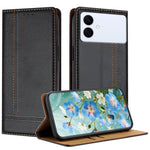 Custodia per telefono in ecopelle vegana antigraffio con design a cuciture., For Galaxy S26 FE 5G, For Galaxy S26 Edge 5G, For Galaxy S26 Ultra 5G