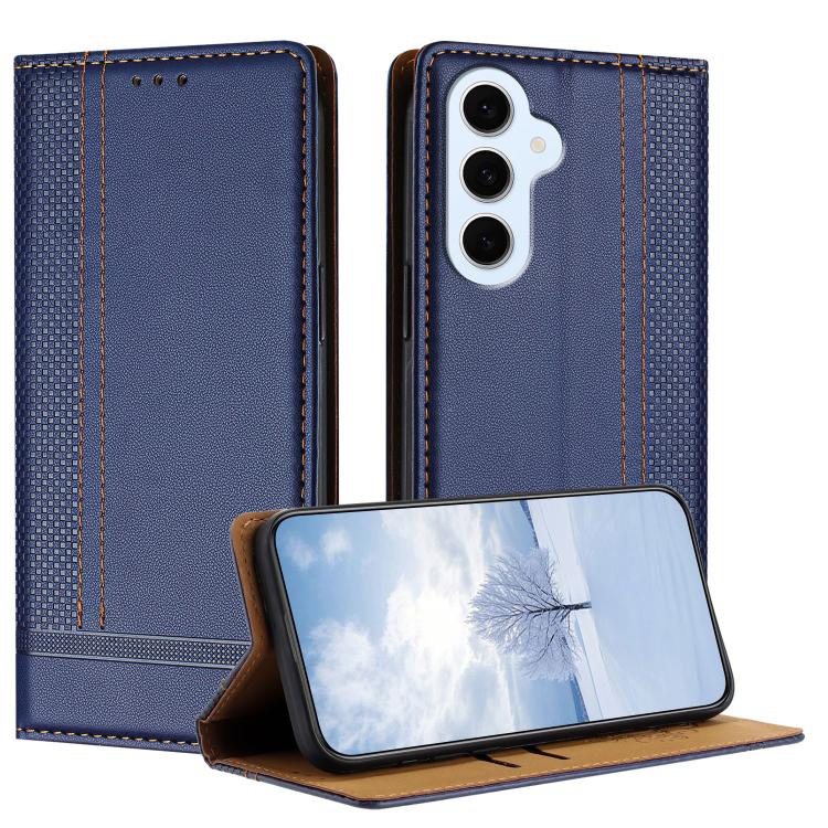 Custodia per telefono in ecopelle vegana antigraffio con design a cuciture., For Galaxy S26 FE 5G, For Galaxy S26 Edge 5G, For Galaxy S26 Ultra 5G