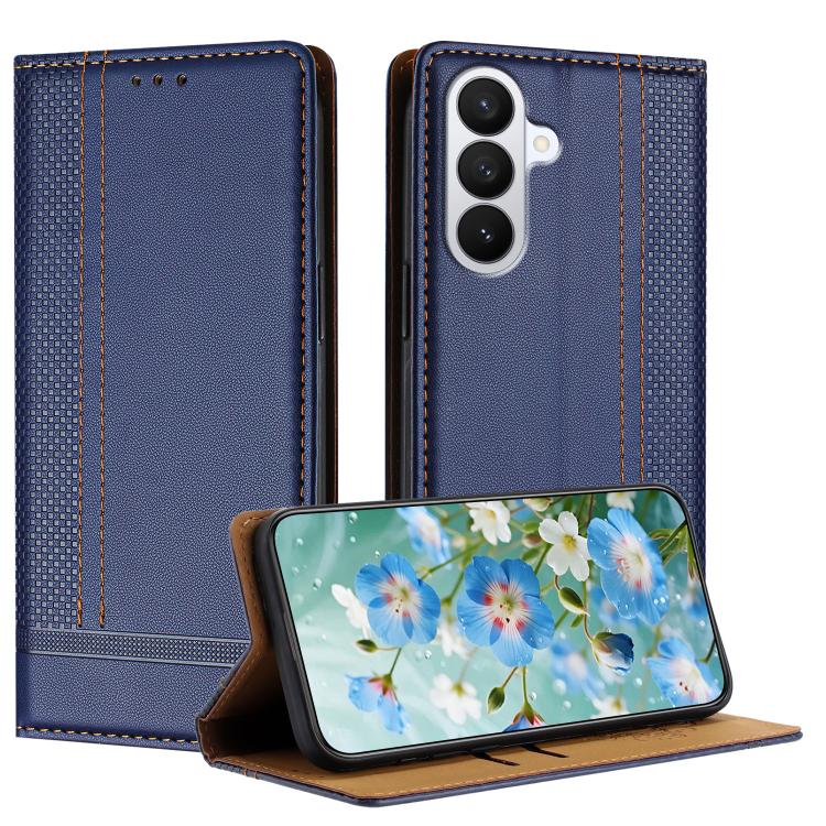 Custodia per telefono in ecopelle vegana antigraffio con design a cuciture., For Galaxy S26 5G, For Galaxy S25 FE 5G, For Galaxy S25 Edge 5G