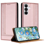 Custodia per telefono in ecopelle vegana antigraffio con design a cuciture., For Galaxy S26 5G, For Galaxy S25 FE 5G, For Galaxy S25 Edge 5G