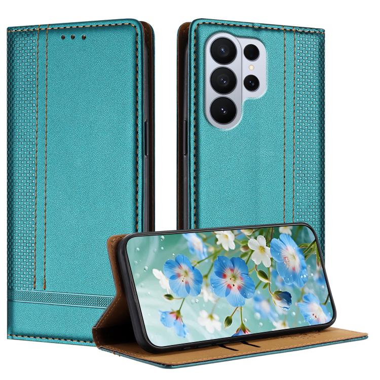 Custodia per telefono in ecopelle vegana antigraffio con design a cuciture., For Galaxy S26 FE 5G, For Galaxy S26 Edge 5G, For Galaxy S26 Ultra 5G