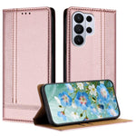 Custodia per telefono in ecopelle vegana antigraffio con design a cuciture., For Galaxy S26 FE 5G, For Galaxy S26 Edge 5G, For Galaxy S26 Ultra 5G