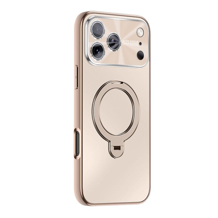 Custodia per telefono con supporto magnetico Fulcrur galvanizzato opaco, For iPhone 17 Pro Max, For iPhone 17 Pro, For iPhone 17, For iPhone 16 Pro Max