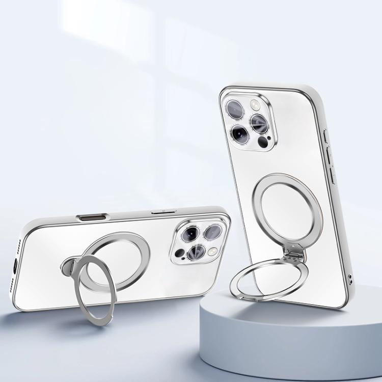 Custodia per telefono con supporto magnetico Fulcrur galvanizzato opaco, For iPhone 17 Pro Max, For iPhone 17 Pro, For iPhone 17, For iPhone 16 Pro Max
