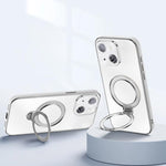 Custodia per telefono con supporto magnetico Fulcrur galvanizzato opaco, For iPhone 15, For iPhone 14, For iPhone 14 Pro, For iPhone 14 Pro Max