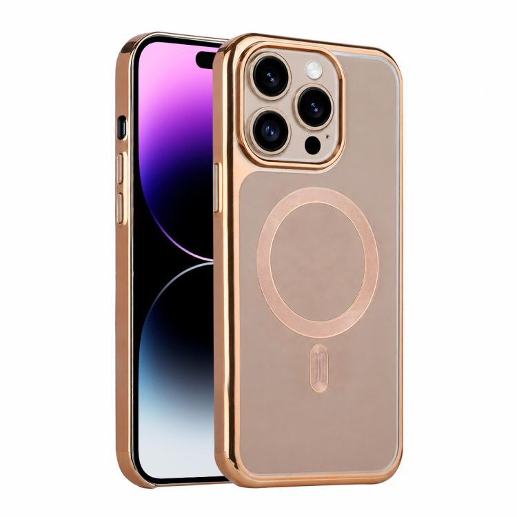Custodia magnetica antiurto per telefono Flowing Gold Phantom, For iPhone 15, For iPhone 14, For iPhone 14 Pro, For iPhone 14 Pro Max