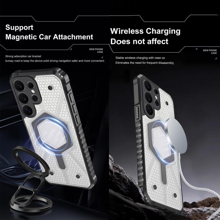 Custodia magnetica per telefono in PC TPU della serie UAD di quarta generazione., For Galaxy S26+ 5G, For Galaxy S26 Ultra 5G, For Galaxy S26 5G, For Galaxy S25 FE 5G, For Galaxy S25 Ultra 5G, For Galaxy S24 FE 5G, For Galaxy S24 Ultra 5G              ...