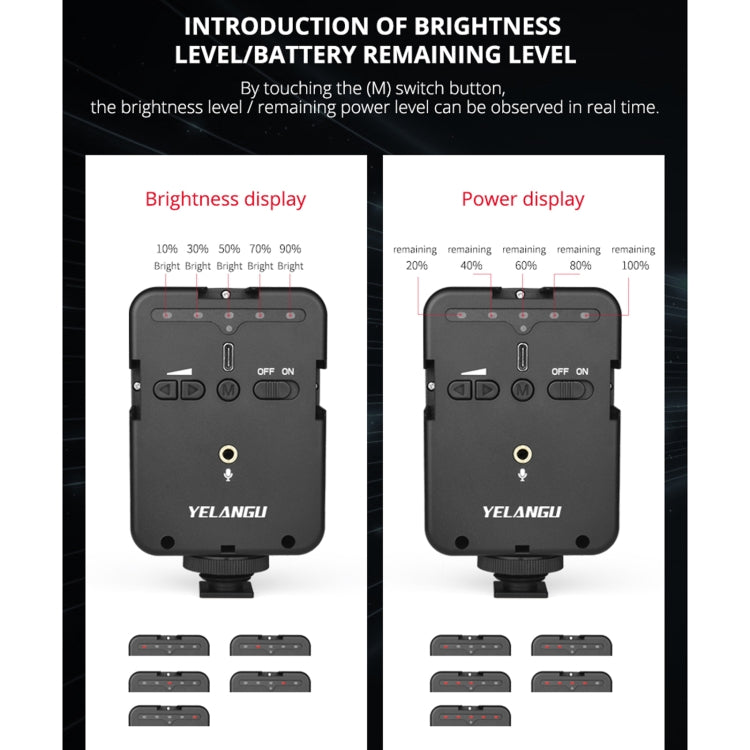 YELANGU LED02 Luce LED per Microfono e Riprese