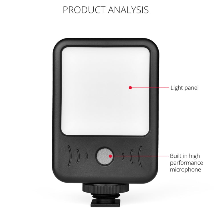 YELANGU LED02 Trasmissione in diretta Micro Film Reporter Intervista Registrazione Luce del microfono