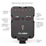 YELANGU LED02 Luce LED per Microfono e Riprese