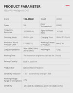 YELANGU LED02 Luce LED per Microfono e Riprese