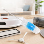 Robot aspirapolvere con strumento di pulizia universale, White Cleaning Brush, For Dyson Screwdriver, Black Phillips Screwdriver, Cleaning Brush, White Brush, Black Brush, Blue Brush