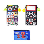 Libro giocattolo pieghevole in tessuto per l'educazione della prima infanzia con specchio deformante., Number, Number+4-page Cloth Book, Number+4-page Dinosaur Book&Teether, Number+4-page Animals Book&Teether, Letter, Letter+4-page Cloth Book          ...