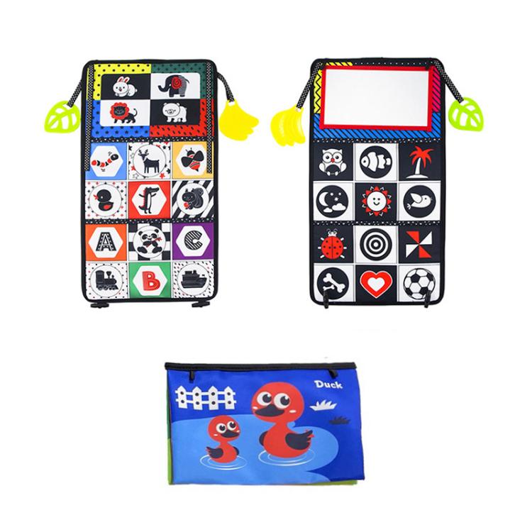 Libro giocattolo pieghevole in tessuto per l'educazione della prima infanzia con specchio deformante., Number, Number+4-page Cloth Book, Number+4-page Dinosaur Book&Teether, Number+4-page Animals Book&Teether, Letter, Letter+4-page Cloth Book          ...
