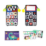 Libro giocattolo pieghevole in tessuto per l'educazione della prima infanzia con specchio deformante., Number, Number+4-page Cloth Book, Number+4-page Dinosaur Book&Teether, Number+4-page Animals Book&Teether, Letter, Letter+4-page Cloth Book          ...