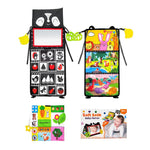 Libro giocattolo pieghevole in tessuto per l'educazione della prima infanzia con specchio deformante., Number, Number+4-page Cloth Book, Number+4-page Dinosaur Book&Teether, Number+4-page Animals Book&Teether, Letter, Letter+4-page Cloth Book          ...